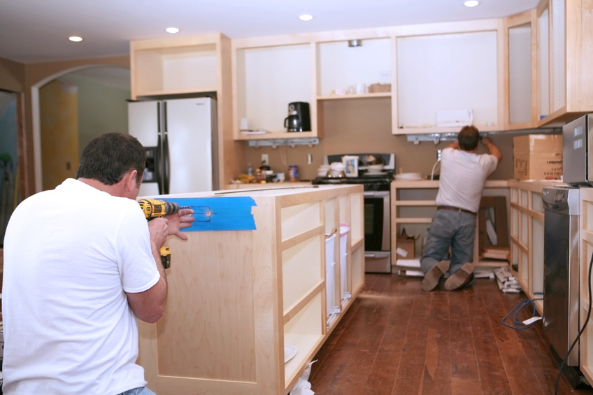 Kitchen Cabinets: Dexter & Ann Arbor, MI | Dexter Cabinet & Countertop - installing